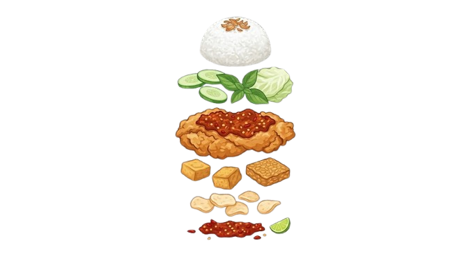 Ayam Gepuk Spicy Fried Chicken